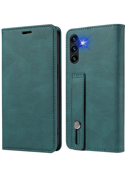 Samsung Galaxy A34 5g Cüzdan Manyetik Bileklik Deri Telefon Stand Vaka Güz Telefon Kılıfı (Yurt Dışından)