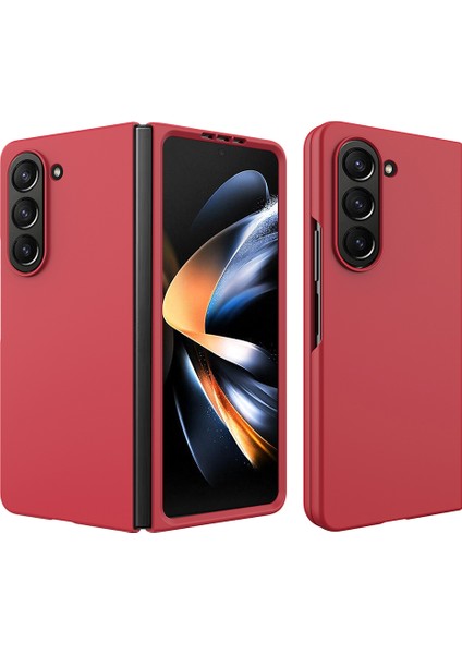 Samsung Galaxy Z Fold5 5g Ince Pc Ka Kılavuzlu Çizeltilmiş Anti-Çizelge Sı Telefon Kılıfı (Yurt Dışından)