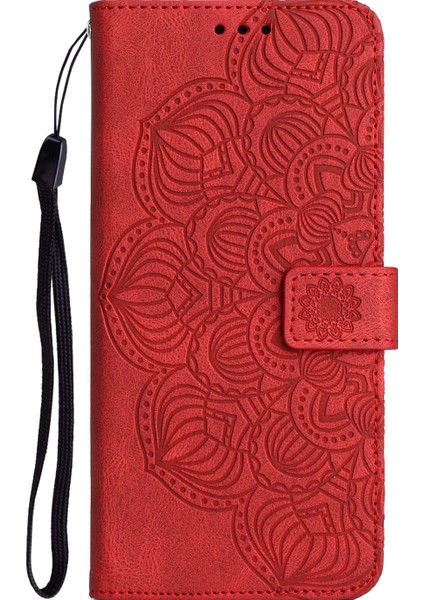 Samsung Galaxy A34 Için 5g Baskılı Mandala Çiçek Telefon Flip Cüzdan Stand Pu Deri Anti-Slatch Cep Telefonu - Telefon Kılıfı (Yurt Dışından)
