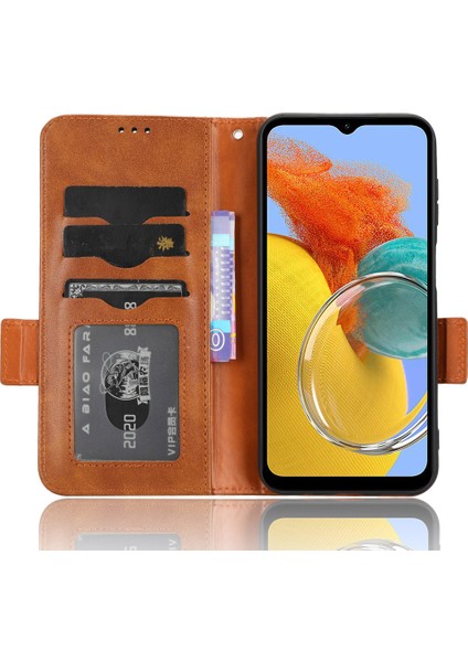 Samsung Galaxy Için M54 5G/F54 5g Pu Deri Cüzdan Baskılı Üçgen Stand-Brown Telefon Kılıfı (Yurt Dışından) fiyatları