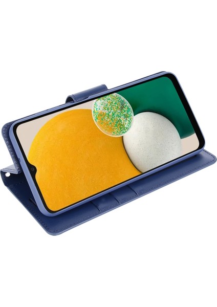Hanman Mill Serisi Samsung Galaxy A34 5g Pu Deri Telefon Kasası Stand Cüzdan Akıllı Telefon Sapfire Telefon Kılıfı (Yurt Dışından)