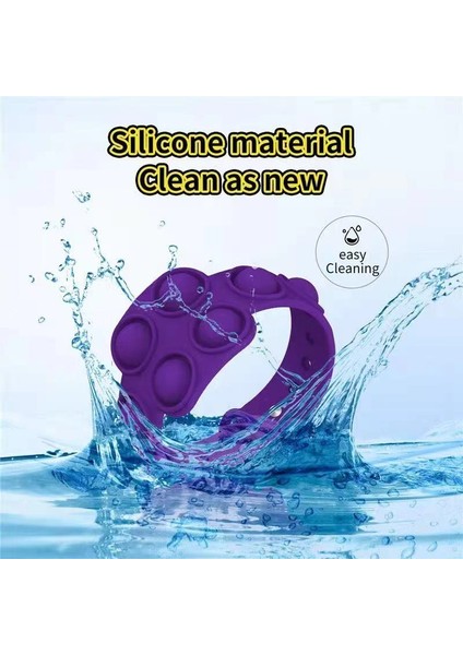 Stil 7 Anti Stres Dekompresyon Bilezik Basit Yumuşak Silikon Erkek Kadın Squishy Bilezik Fidget Pop Oyunu Anti-Stres Rahatlatıcı Pop Hediye (Yurt Dışından)