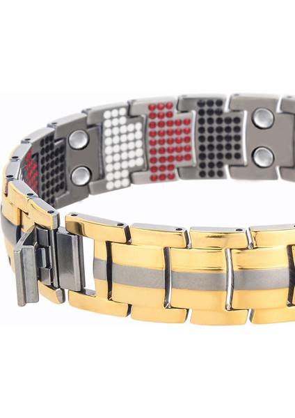 21CM Tarzı Sg Oktrendy Erkek Wome Mıknatıslar Için 100% Saf Titanyum Manyetik Bilezik Negatif Iyonlar Germanyum Sağlık Bilezikler Bileklik (Yurt Dışından) modelleri