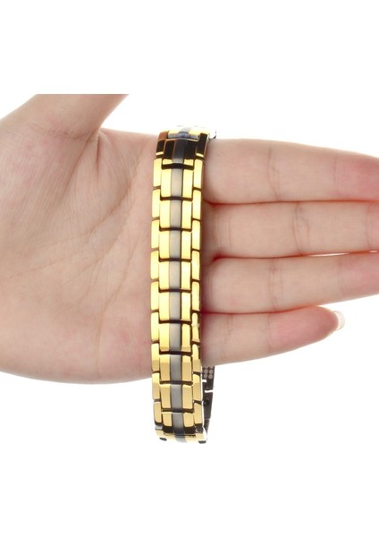21CM Tarzı Sg Oktrendy Erkek Wome Mıknatıslar Için 100% Saf Titanyum Manyetik Bilezik Negatif Iyonlar Germanyum Sağlık Bilezikler Bileklik (Yurt Dışından) fırsatları