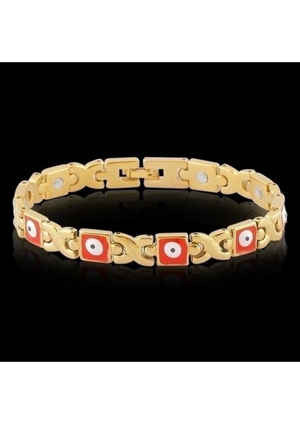 SPSL137-KIRMIZI Göz Kol Enerji Dengesi Bilezik Turmalin Bilezik Kadınlar Için Sağlık Takıları Germanyum Manyetik Bilezikler ve Bileklik (Yurt Dışından)