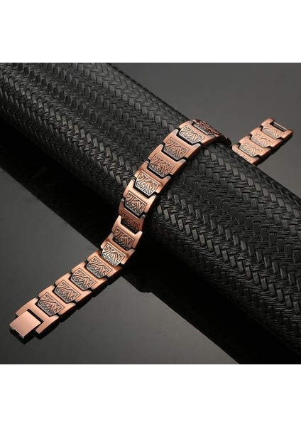 No.17 Boyutu Erkekler Manyetik Sağlık Bilezik Erkekler Için Saf Bakır Güç Enerji Bilezik Tansiyon Mıknatısları Bilezik (Yurt Dışından) fırsatları