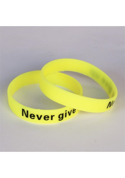 Sarı Stil Sarı Lukenı 1 Adet Sarı Karanlıkta Glow Hologram Spor Asla Pes Etme Bilezik ve Bilezikler Aydınlık Silikon Bileklikler Manşet Hediyeler SH095Y (Yurt Dışından) modelleri
