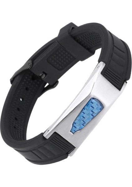 Paket 2 Olmadan Uswel Titanyum Manyetik Bilezik Erkek Kadın Unisex Silikon Bio Enerji Bileklik Sağlık Emf Koruma Mıknatıs Bilezikler (Yurt Dışından)