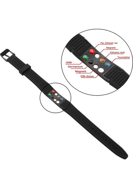 Paket 2 Olmadan Uswel Titanyum Manyetik Bilezik Erkek Kadın Unisex Silikon Bio Enerji Bileklik Sağlık Emf Koruma Mıknatıs Bilezikler (Yurt Dışından) modelleri