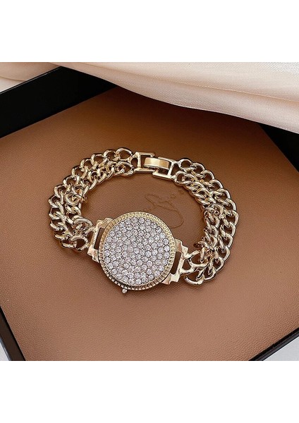 S066J Popüler Kişilik Gelişmiş Inci Bileklik Kadın Azınlık Tasarım Net Kırmızı Moda Mizaç Titanyum Çelik Bilezik (Yurt Dışından)