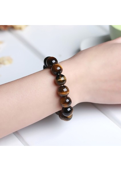 14 mm Tarzı 5A Kaplan Gözü Jd 8 Boyut Inimalist Doğal Taş Boncuk Kaplan Gözü Bilezik Charm Doğal Taş Braslet Adam El Yapımı Rahat Takı (Yurt Dışından)