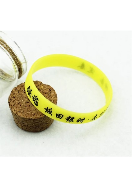 Beyaz Karikatür Anime Gıntama Şeker Renk Silikon Spor Bilezik Kadın Best Friend Kauçuk Bileklik Erkekler Takı Pulsera Hediye (Yurt Dışından) fırsatları