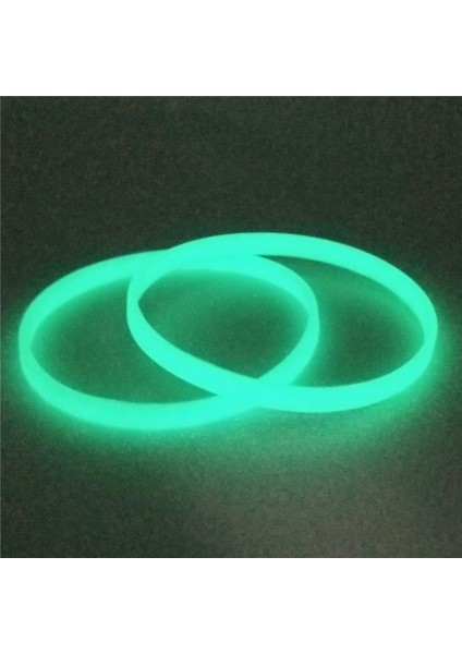 Beyaz Stil Mor 1 Adet 5mm Glow Koyu Silikon Bileklik Unisex Manşet Şeker Renk Neon Floresan Aydınlık Kauçuk Bileklik ve Bilezikler SH279 (Yurt Dışından) fiyatları