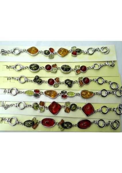 No.11 Moda Kıymetli Modernist Gözyaşı Altın ​​bal Basılı Ambers Bilezikler Mücevher Yapımı A1 (Yurt Dışından)