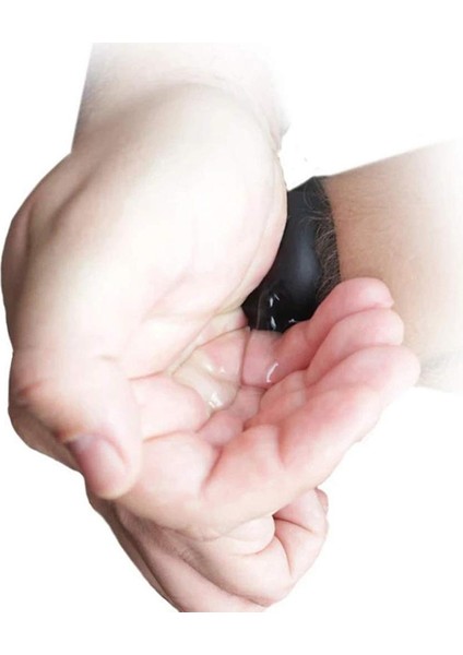 Siyah Bileklik El Dispenseri El Dezenfektanı Dispenser Silikon Giyilebilir Dispenser Pompaları Dezenfektan Bileklikler El Bilek Bandı (Yurt Dışından) fırsatları