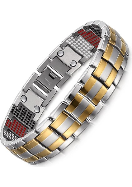 Sg Bilezik Rainso Lüks Şifa Erkekler Takı Bileklik Titanyum Manyetik Denge Sağlıklı Bakım Bileklik Adam Için Bilezik El Zinciri Dropship (Yurt Dışından)
