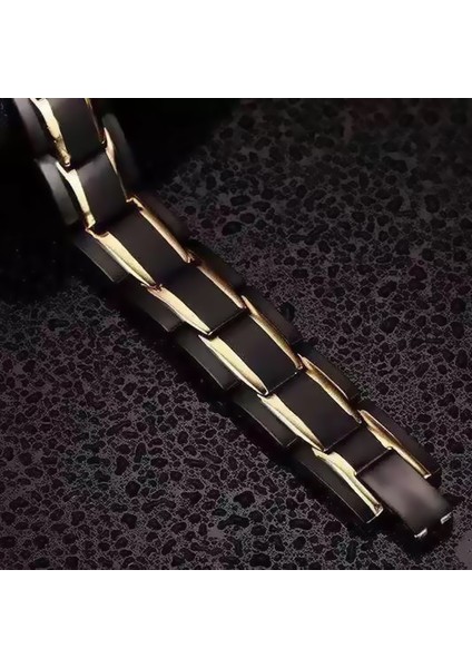 Altın ​​siyah 2022 Terapötik Enerji Şifa Bilezik Titanyum Çelik Manyetik Terapi Bileklik Bileklik TY66 (Yurt Dışından) modelleri