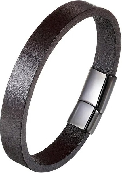 19CM Tarzı Bxg-86 Ccd Moda Hakiki Deri Bilezik Erkekler Paslanmaz Çelik Bilezik Bilezik Kadın Erkek Takı Hediye Için Örgülü Halat Zinciri (Yurt Dışından) fırsatları