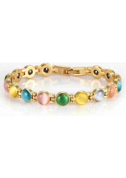 Kahverengi 2021 Trendy 9 Renk Opal Taş Bilezik Magenetic Sağlık Bilezik Daha Iyi Uyku Sağlık Için Manyetik Takı Hediyeler (Yurt Dışından) fırsatları