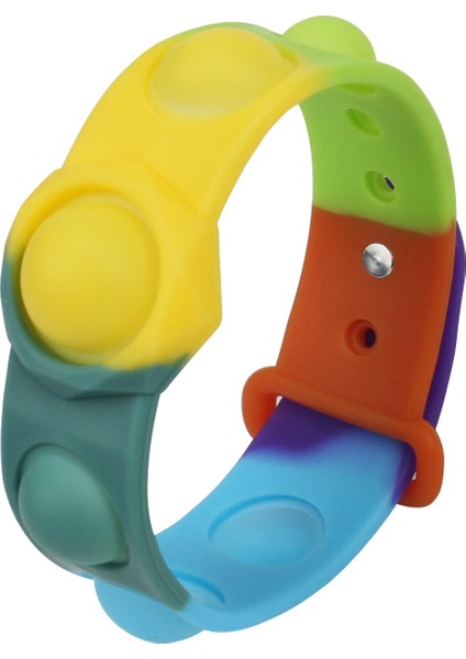 No.6 Boyutu Stres Giderici Oyuncak Basın Dekompresyon Oyuncaklar Fidget Pop Bubble Dimple Bilezik Oyuncaklar Pops It El Fidget Oyuncaklar Yumuşak Silikon Bant (Yurt Dışından)