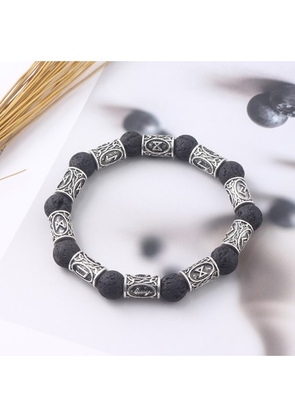 Çok Viking Rune Antik Boncuk Bilezik Thor Çekiç Mjolnir Erkekler Için El Yapımı Bilezik Bilezikler Takı Hediye (Yurt Dışından) fırsatları