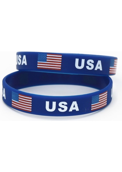 20CM Tarzı Mavi 1 Adet Abd Amerikan Bayrağı Silikon Bileklik Mavi Futbol Spor Hatıra Silikon Kauçuk Bileklik ve Bilezikler Hediyeler SH219 (Yurt Dışından) modelleri