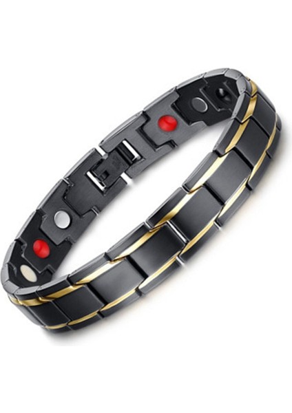 Stil 2 Bilezik Homme Terapötik Enerji Şifa Pulseira Titanyum Çelik Manyetik Terapi Bileklik Bileklik Takı Aksesuarları (Yurt Dışından) modelleri