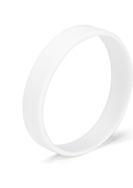 Yetişkin 202X12X2 mm Stili Beyaz Orts Boş Silikon Bilezik Erkek Kadın Genç Basketbol Koşu Lastik Bantlar Bileklik Bileklik Manşet Aksesuarları Çift Hediyeler (Yurt Dışından)
