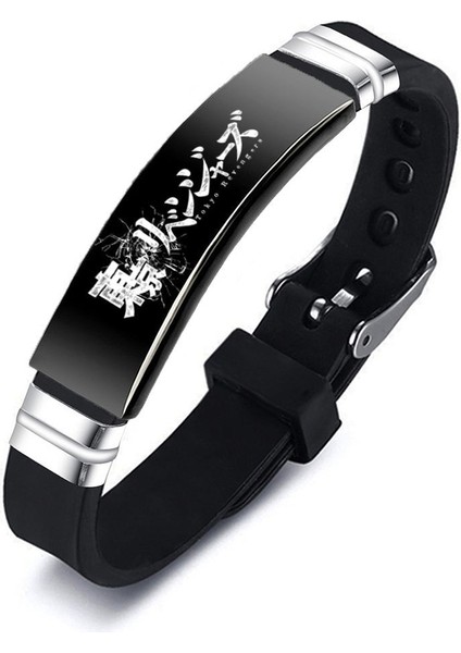 21CM Tarzı No.11 Boyutu Tokyo Avengers Titanyum Çelik Dirsek Bileklik Paslanmaz Çelik Bileklik (Yurt Dışından) fiyatları