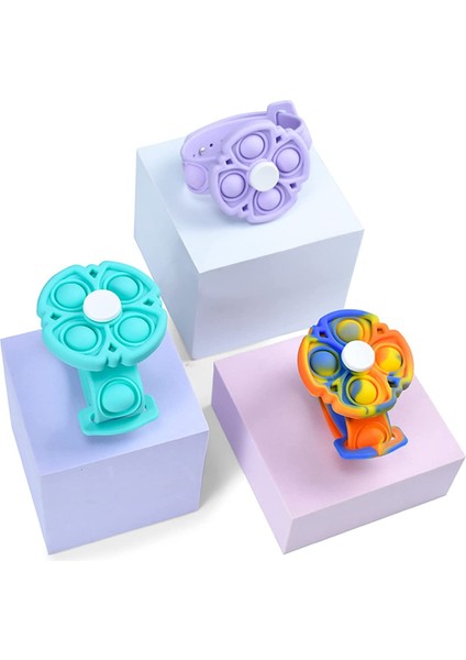 Stil 5 Stres Giderici Pop Erkekler Bileklik Fidget Oyuncaklar Pop Push Kabarcık Duyusal Parmak Er Çocuklar ve Yetişkinler Için Silikon Bilek Bilezik (Yurt Dışından) modelleri