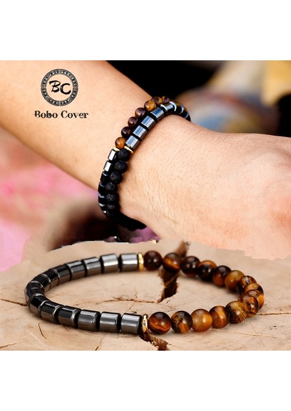 Kaplan Gözleri Charm Buda Hematit Mesafe Bilezikler Erkekler Femme Çakra 6mm Doğal Kaplan Gözü Taş Yoga Bilezik Homme Takı Pulsera Hombre (Yurt Dışından) fiyatları