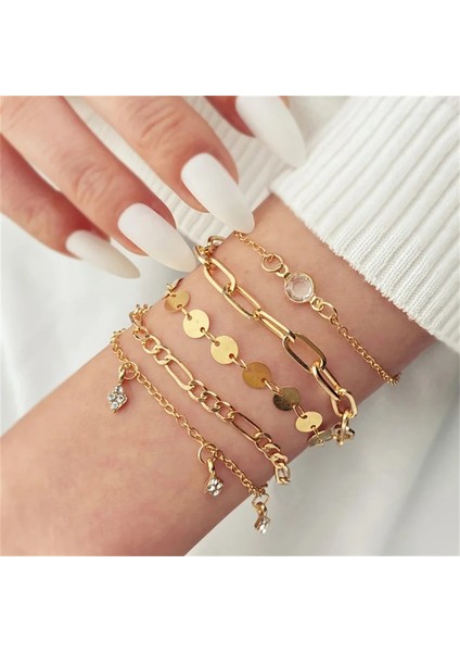 AL22-37 2021 Yeni Nefis Lüks Kalın Zincir Punk Tarzı Bilezik Abartılı Moda Moda Takı Retro Portre Sikke Aksesuarları (Yurt Dışından) fırsatları