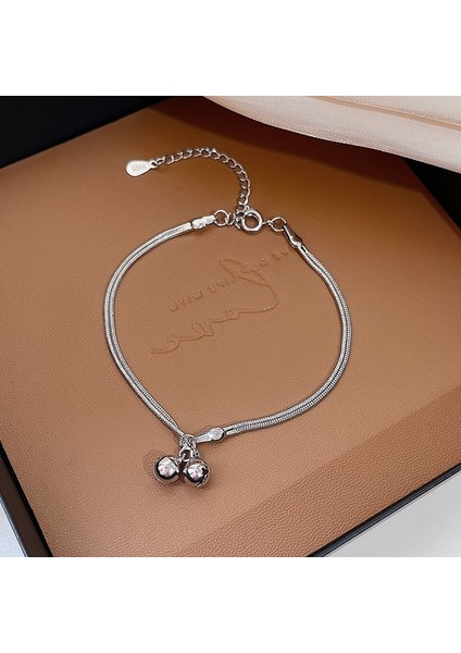 S112Y Popüler Kişilik Gelişmiş Inci Bileklik Kadın Azınlık Tasarım Net Kırmızı Moda Mizaç Titanyum Çelik Bilezik (Yurt Dışından)