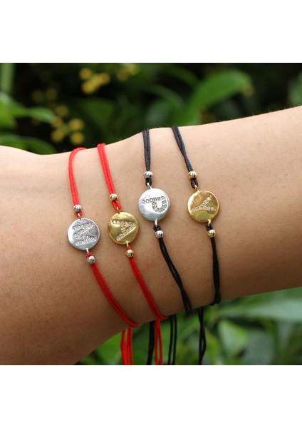 Kırmızı Çizgi Beyaz Stili Bu Moda Mektup Dokuma Kırmızı Çizgi Siyah Çizgi Dize Halat Kader Bilezik Iyi Şanslı Iplik Bilezik (Yurt Dışından) fiyatları