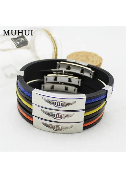 19CM Tarzı Portakal Kpop Btob Spor Silikon Titanyum Çelik Bilezikler Kadın Erkek Takı Çift Bilezik Pulseras (Yurt Dışından) modelleri