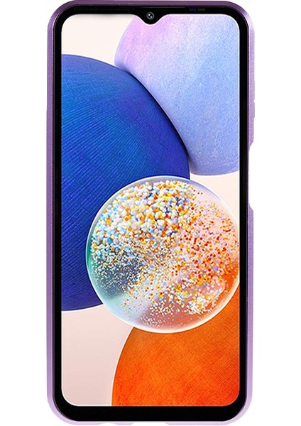 Samsung Galaxy A14 Için 5g Çift Side Temperlenmiş Cam Manyetik Metal Çerçeve -Al Telefon Kılıfı (Yurt Dışından)