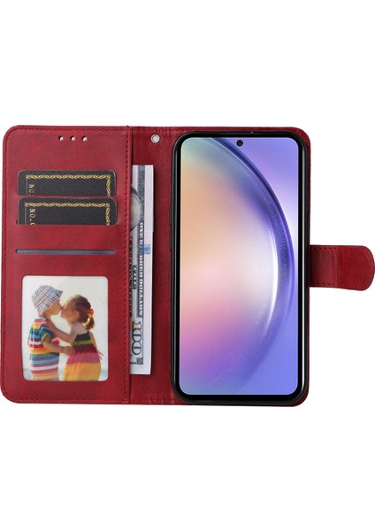 Samsung Galaxy Için M54 5G/F54 5g Flip Koruyucu Pu Deri Buzağı Dokusu Stand Cüzdan Telefon Kılıfı (Yurt Dışından) fiyatları