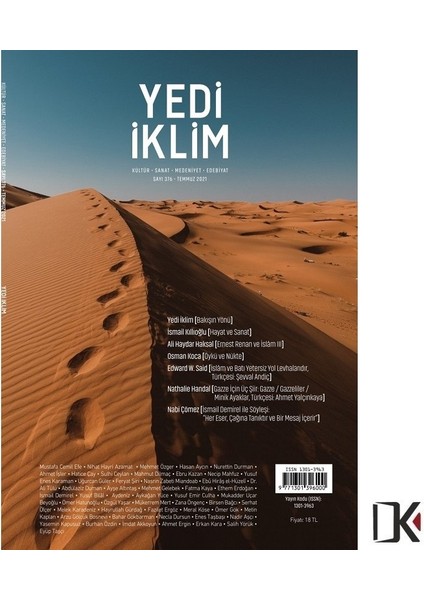 Yedi İklim 376. Sayı Temmuz 2021