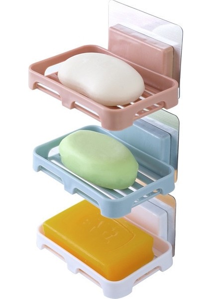 Beyaz Stil Sabunluklar Drenaj Duvara Monte Sabun Sünger Tutucu Depolama Rafı Banyo Organizatör Sabun Drenaj Tutucu Mutfak Asılı Sabun Kutusu (Yurt Dışından) fiyatları