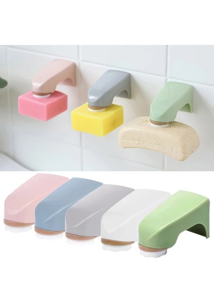 Yeşil Stil Mıknatıslı Sabunluk, Duvar Yapışma Monteli Etiket Saklama Çubuğu Sabunluk Banyo Organize Aksesuar (Yurt Dışından) modelleri