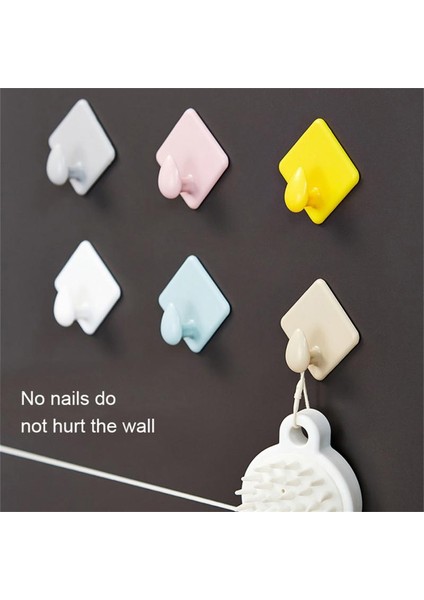 No.5 Tarzı Kendinden Yapışkanlı Kancalar Duvar Palto Askılık Portmanto Anahtarlık Raf Havlu Kancaları Giysi Rafı Asma Kancaları Duvar Askıları Ev Aksesuarları (Yurt Dışından) modelleri