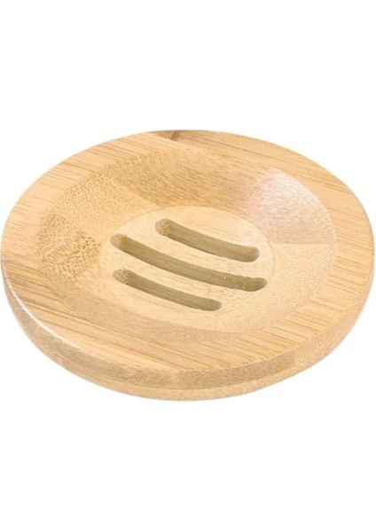No.3 Tarzı Bambu Ahşap Sabunluk Ahşap Sabunluk Tutucu Banyo Duş Mutfak Scrubber Dikdörtgen ve Derin Ahşap (Yurt Dışından)