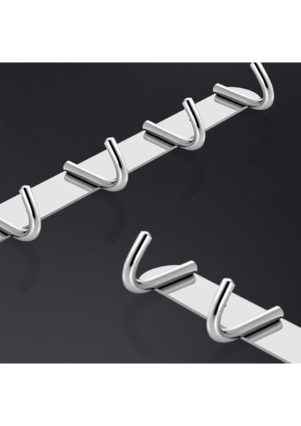 Mavi Stil Yumruksuz Paslanmaz Çelik Kanca Sıralı Kanca Ceket Askısı Banyo Mutfak Ceket Askısı Duvar Kolye Çivi Içermeyen Tutkal Delinebilir (Yurt Dışından) indirimleri