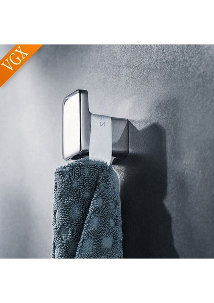 Krom Stili Vgx Tek Bornoz Kulesi Duvar Kanca Çanta Ceket Elbise Askısı Banyo Aksesuarları Için Donanım Yumruksuz Tırnaksız Zrome Z1882 (Yurt Dışından) fiyatları