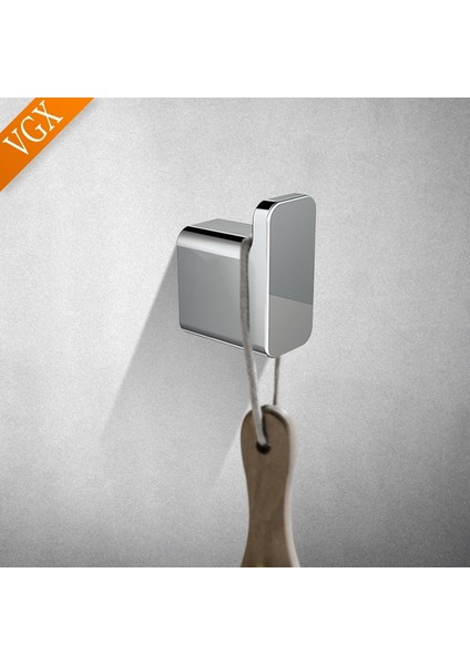 Krom Stili Vgx Tek Bornoz Kulesi Duvar Kanca Çanta Ceket Elbise Askısı Banyo Aksesuarları Için Donanım Yumruksuz Tırnaksız Zrome Z1882 (Yurt Dışından) modelleri