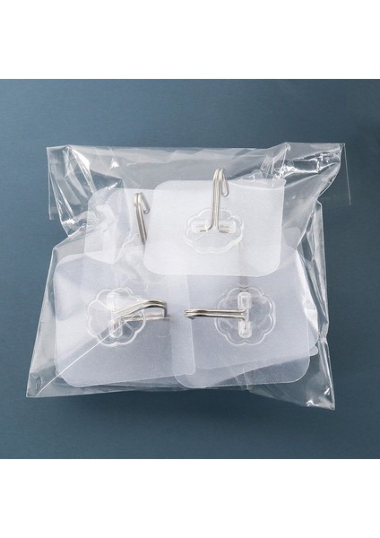 Şeffaf 10PCS Tarzı Echome Kendinden Yapışkanlı Kanca Duvar Palto Askılık Portmanto Asılı Anahtarlık Havlu Tutucular Elbise Askı Kancası Mutfak Banyo Aksesuarları (Yurt Dışından)