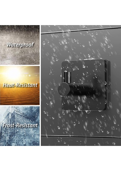 Yuvarlak Siyah 004 Stili Paslanmaz Çelik Banyo Kancaları Kendinden Yapışkanlı Havlu Bornoz Askısı Kapı Duvar Kancaları Askı Ceket Askısı Paslanmaz Kanca Askı Mutfak Için (Yurt Dışından)