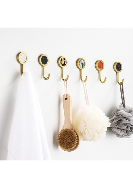 Yeşil Stil Kendinden Yapışkanlı Altın Pirinç Kabuk Dekoratif Duvar Kancaları Havlu Askısı Ceket Askısı Banyo Takı Anahtar Askıları Koridor Duvar Elbise Çanta Kanca (Yurt Dışından) fırsatları