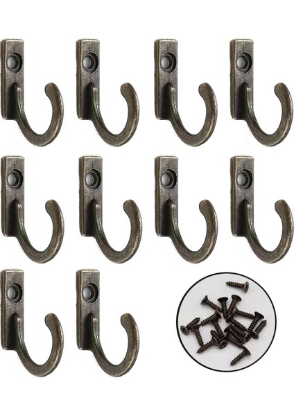 10 Pcs Gümüş Tarzı 10 Adet Kahve Kupa Asma Kancaları Demir Metal Duvar Kanca Montajı Ahşap Elementler Için Manto Askısı Yatak Odası Havlu Rafı Mutfak Aletleri (Yurt Dışından) fırsatları