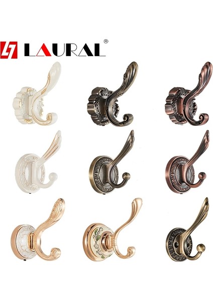 HK9020 Tarzı Avrupa Elbise Kapağı Tek Kanca Duvar Asılı Duvar Ayakkabı Dolabı Banyo Mutfak Duvar Hookgle Donanım Metal Krom Kanca (Yurt Dışından)